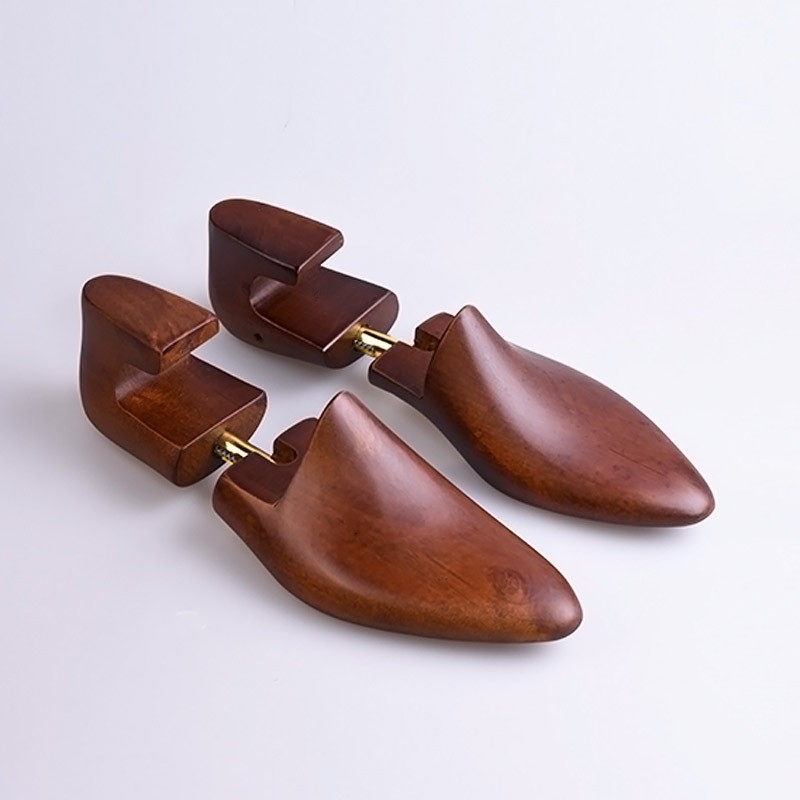 Shoe Tree Cedar - パインウッドシューラストエキスパンダー伸縮性のある形状としわ取り木製シューサポート