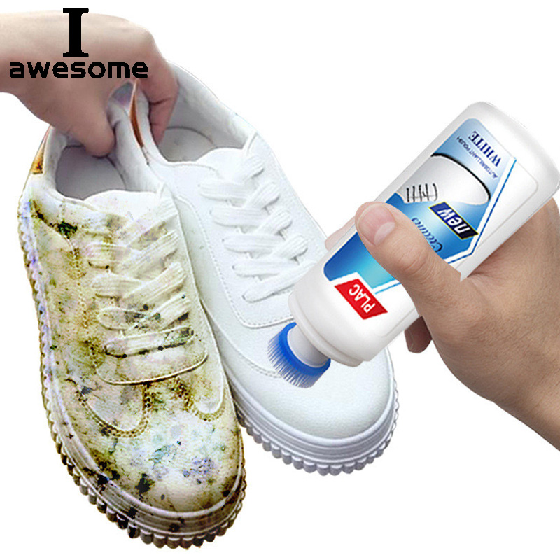 Sneaker Cleaning Kit - iawesome ホワイト靴クリーナーポリッシュクリーニングツールカジュアル革靴スニーカー靴ブラシスポンジ用品マジックリフレッシュ