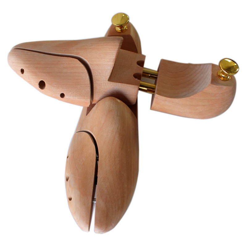 1 ペア木製調節可能なシューツリー男性女性春固体靴サポート金 - Shoe Tree Cedar のレビューと価格