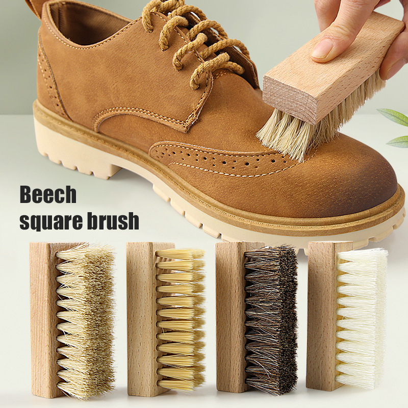 豚の毛の靴掃除ブラシ,スニーカーブラシ,竹ハンドルクリーナー - Sneaker Cleaning Kit のレビューと価格